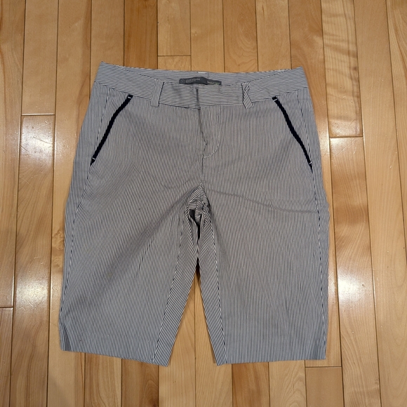 Smart Set Black and White Striped Women's Shorts - Picture 1 of 4